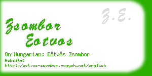 zsombor eotvos business card