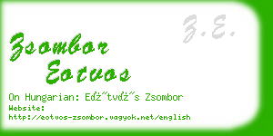 zsombor eotvos business card